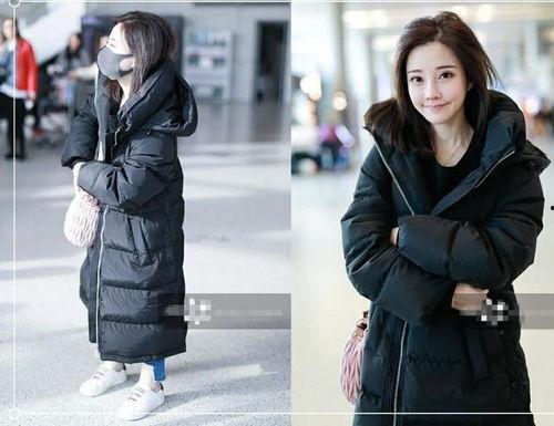 女明星穿棉袄,女明星演绎冬日时尚风采